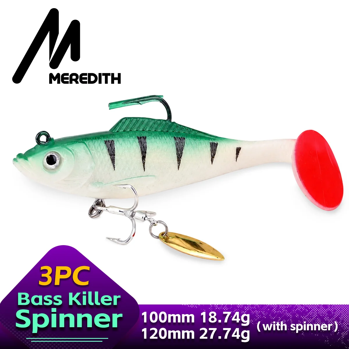 Fishing Hook Jig - MEREDITH Spinning Lure 10cm 12cm with