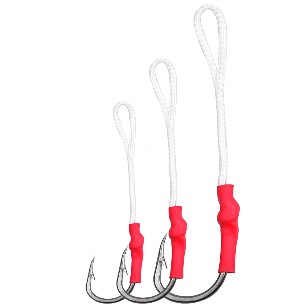 5Pcs 1/0-10/0 Slow jig assist  - Fishing Hook Offset review and price