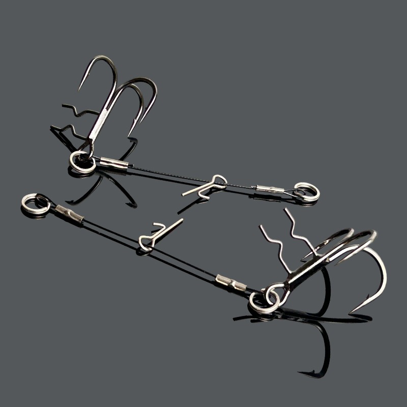 LUREGO 2Pcs Stinger Rig T-Bell - Fishing Hook Weedless review and price