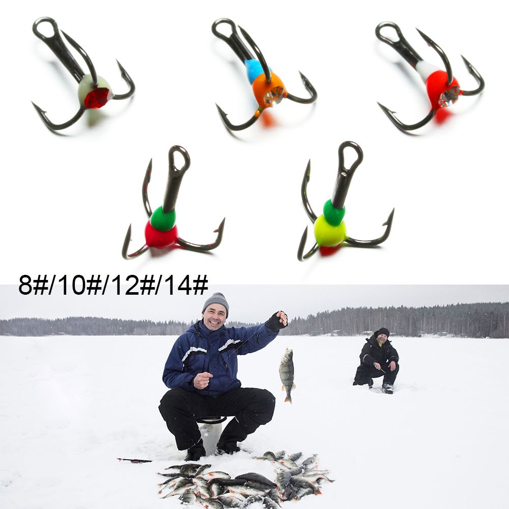 5pcs Fishing Hooks Winter Ice  - Fishing Hook Offset review and price
