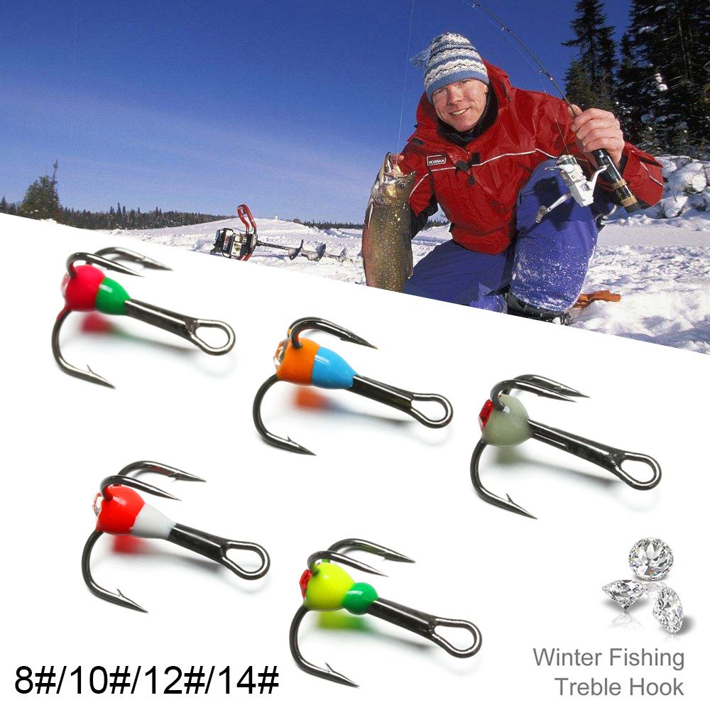 5pcs Fishing Hooks Winter Ice  - Fishing Hook Offset review and price
