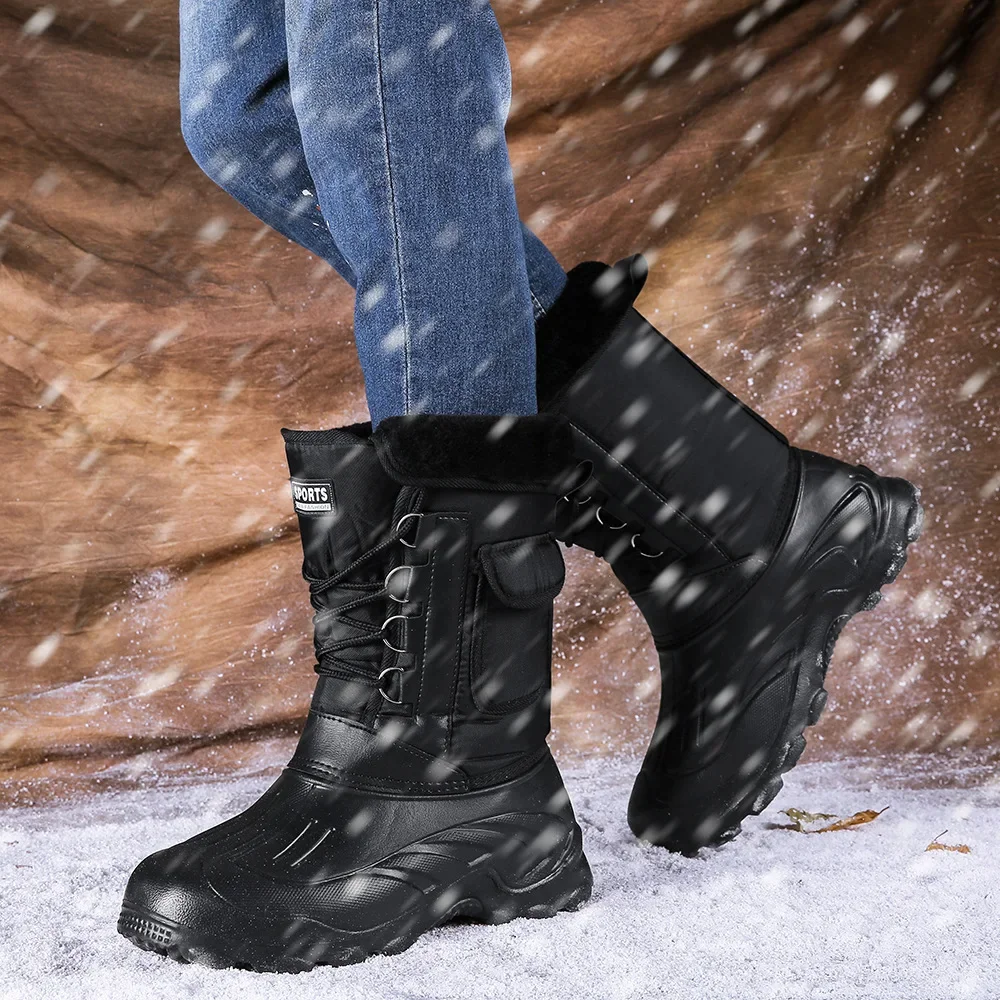Men Winter Snow Boots Outdoor  - Fishing Hook review and price