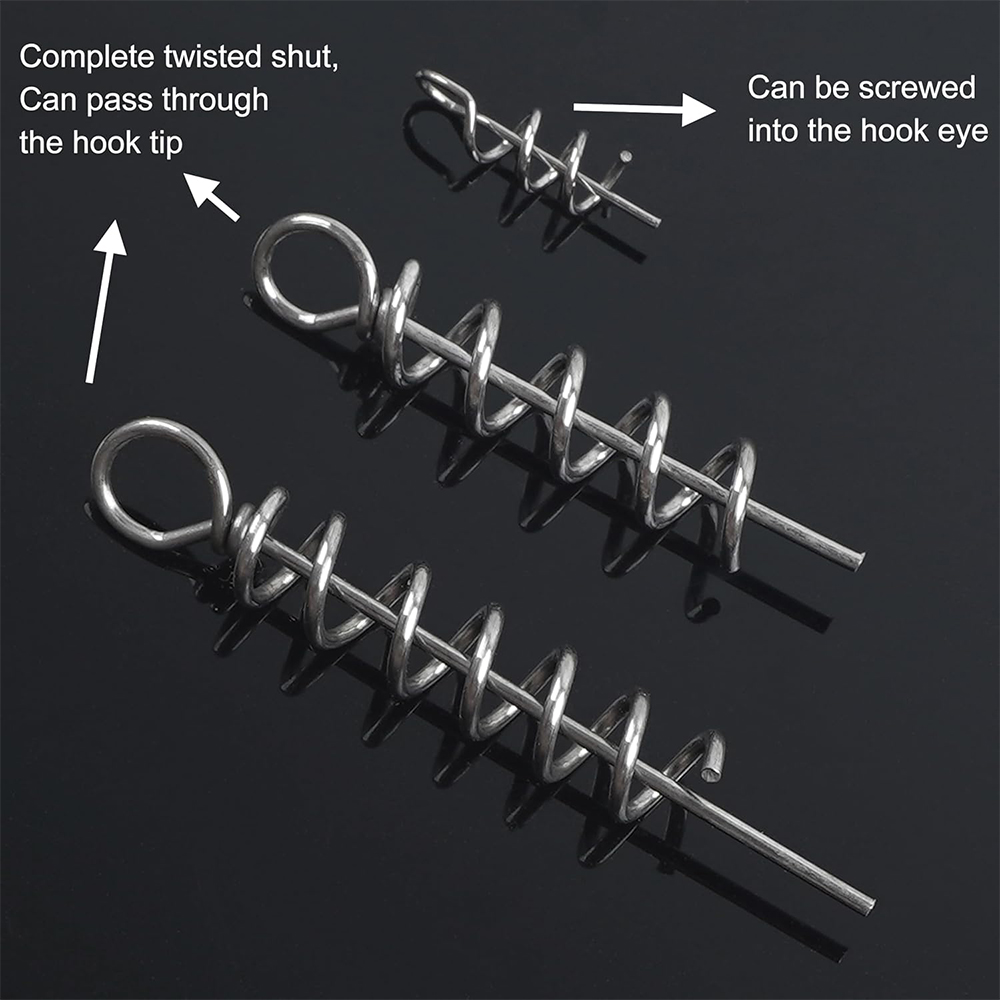 50Pcs Spring Twist Lock Fishin - Fishing Hook Box review and price