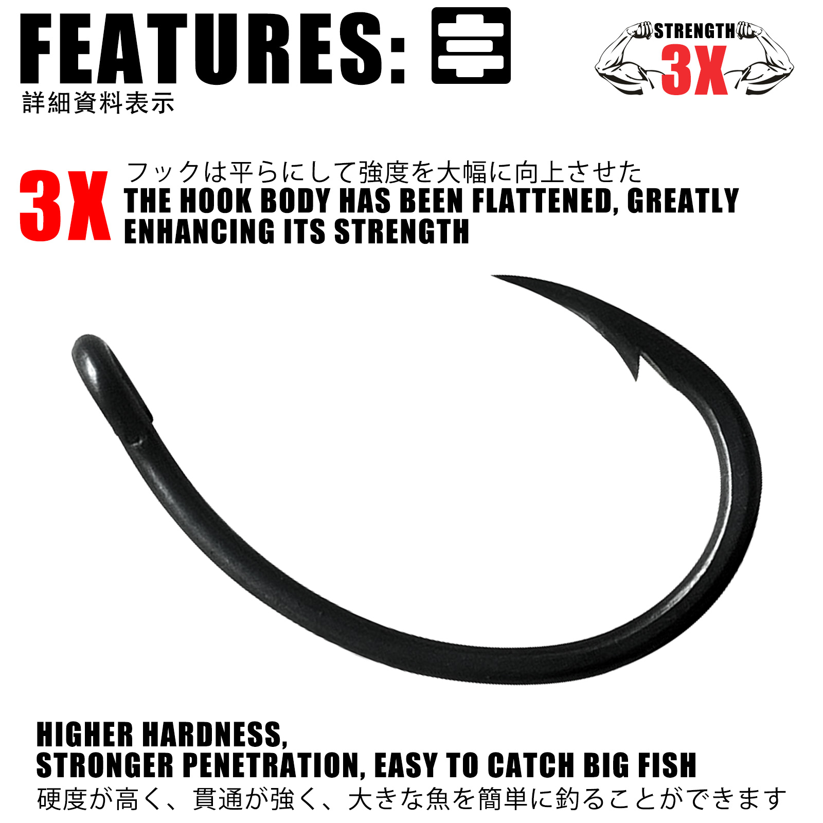 50pcs Carp Fishing Hooks PTFE  - Fishing Hook Offset review and price