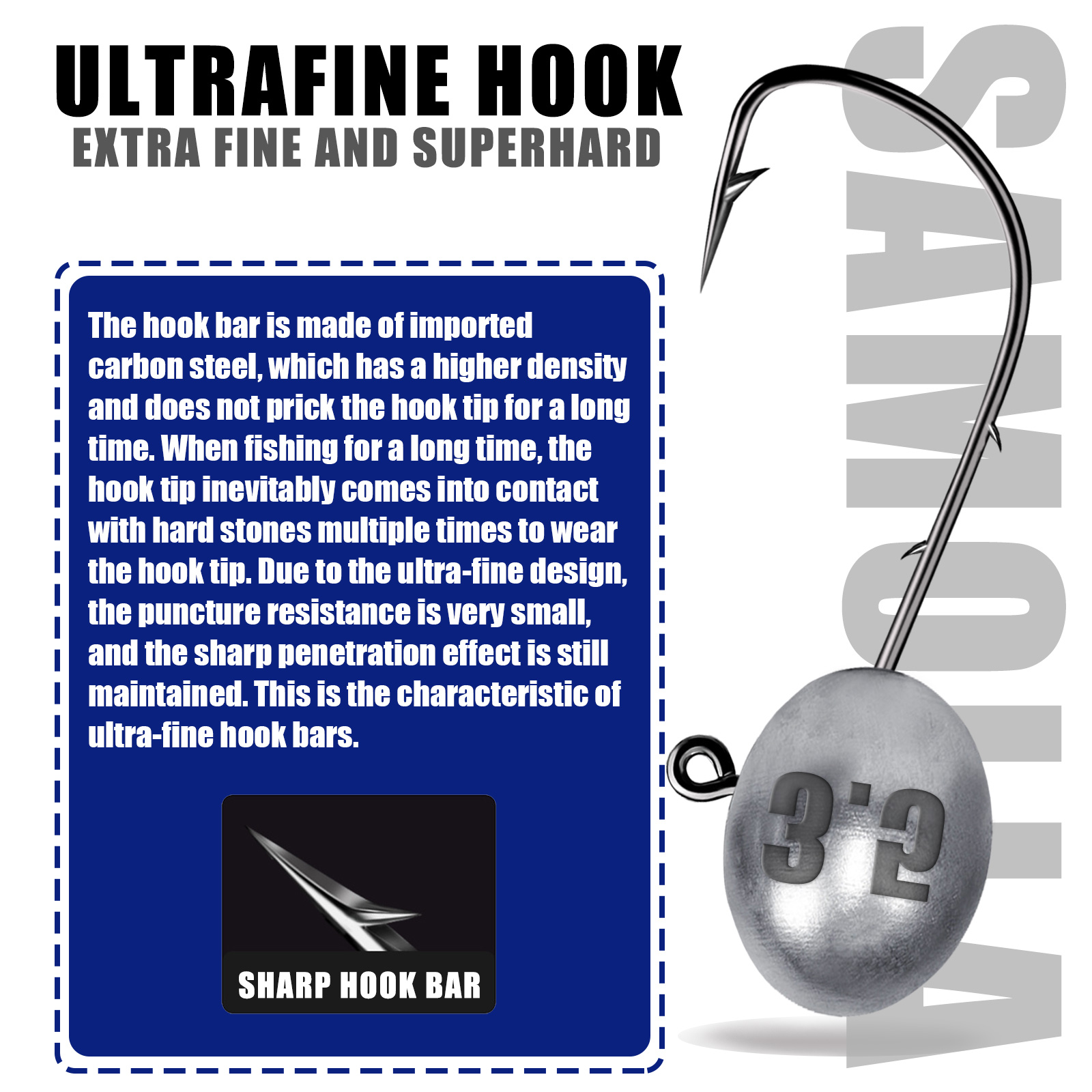 Jig Head Hook 1X Rockfish Ajin - Fishing Hook Offset review and price