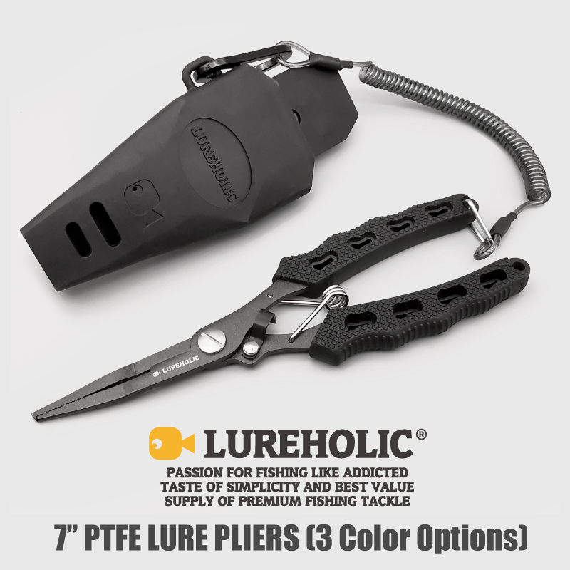 Lureholic 7” PTFE Coated Lure  - Fishing Hook Sharpener review and price
